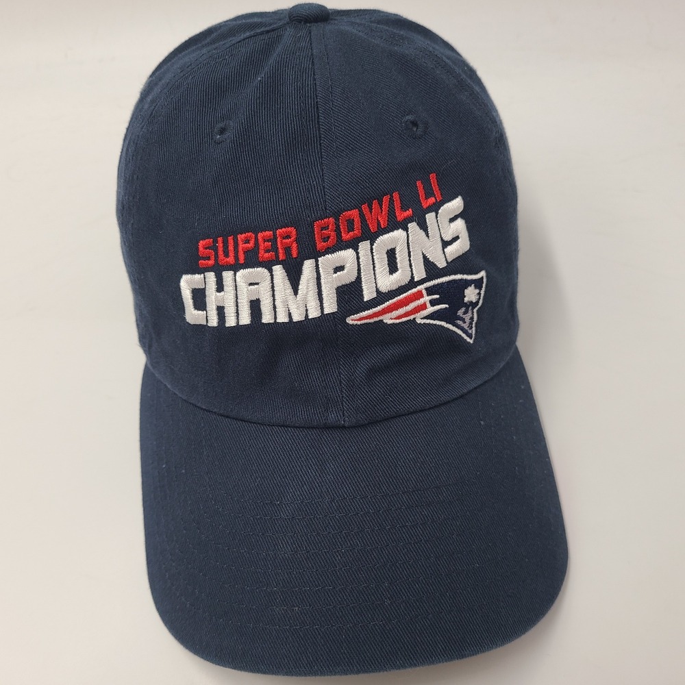 New England Patriots Hat Strapback Fan Favorite Blue NFL Super Bowl LI Champions